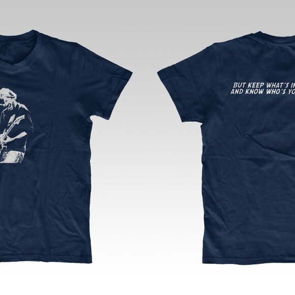 KFD Phish Trey Anastasio silhouette lot style Navy Blended lightweight T-shirt - Picture 3 of 7